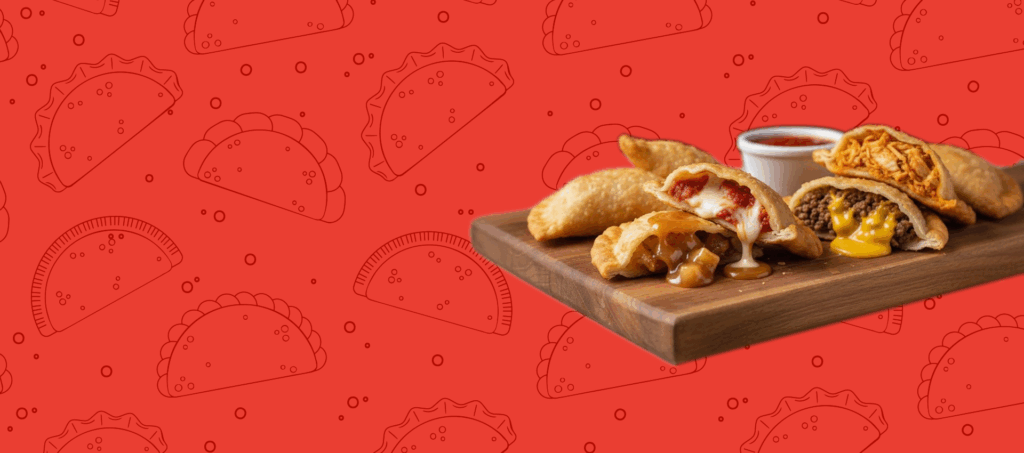 A platter full of empanadas from Empanadas United