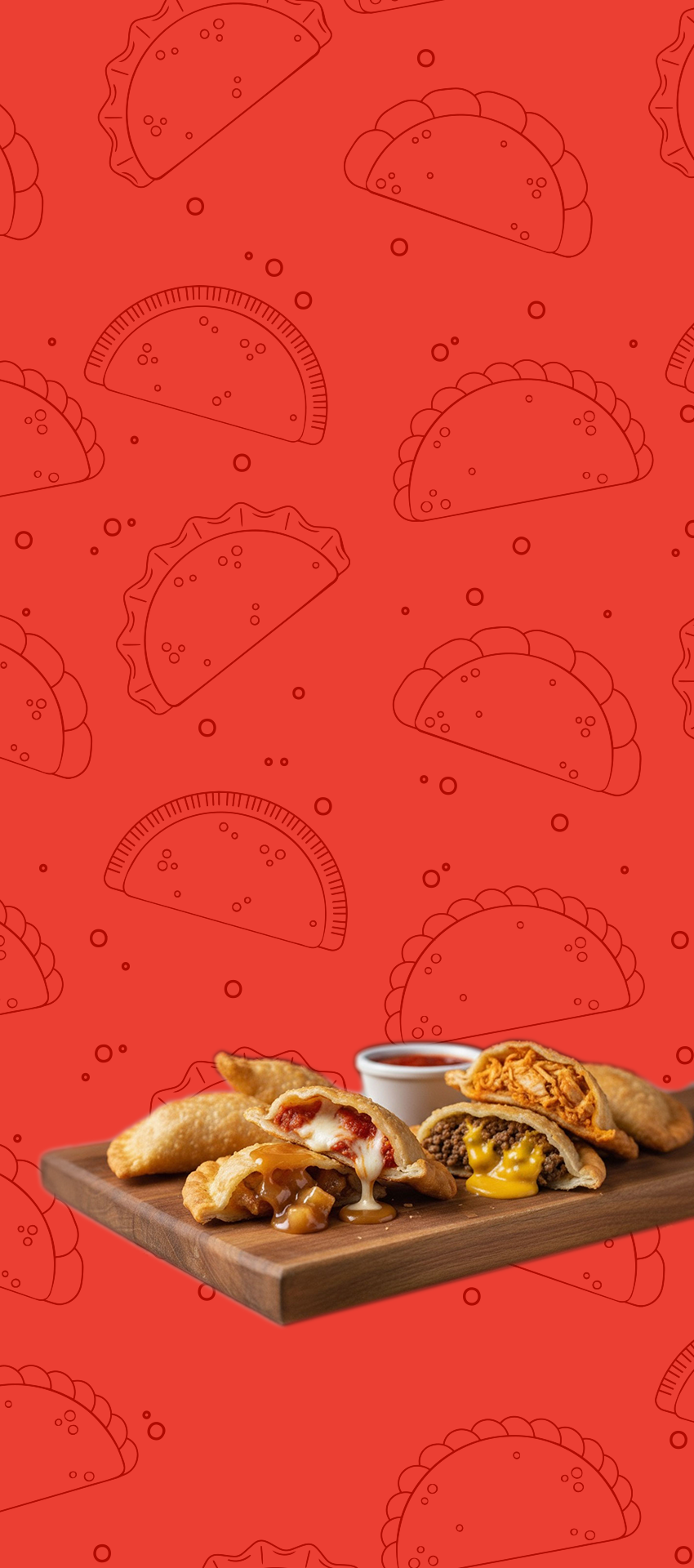 A platter full of empanadas from Empanadas United